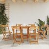 vidaXL Garden Table 130x90x72 cm Solid Acacia Wood