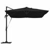 vidaXL Cantilever Roma Parasol Black and Black 352 x 251 x 265 cm