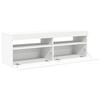 vidaXL TV Cabinet with LED Lights White 120x35x40 cm