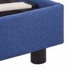 vidaXL Bed Frame without Mattress Blue Fabric 150x200 cm King Size