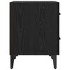 vidaXL Bed Cabinet 2 pcs Black Oak 40 x 35 x 47.5 cm Engineered Wood
