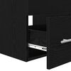 vidaXL Bathroom Furniture Set with Drawer Black 41 x 38.5 x 48 cm