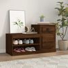 vidaXL Shoe Cabinet Brown Oak 100x42x60 cm Engineered Wood