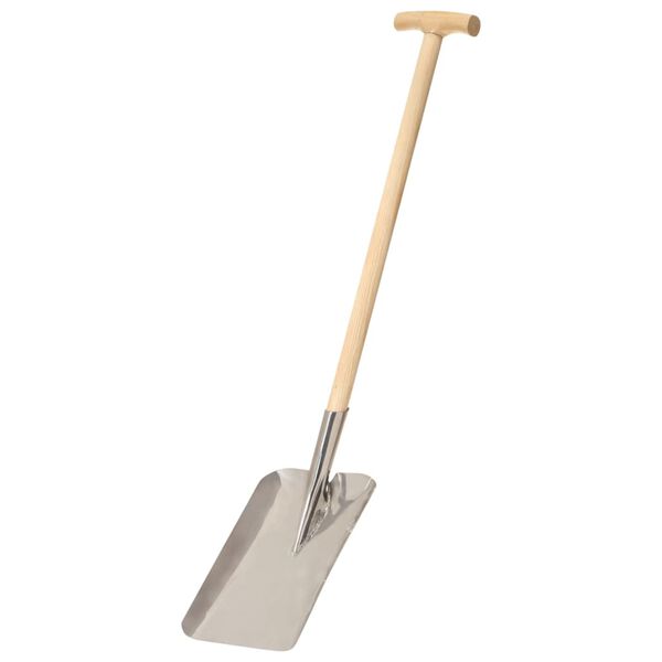 vidaXL Garden Shovel T Grip Stainless Steel and Ashwood