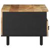 vidaXL Coffee Table Black 80x54x40 cm Solid Rough Wood Mango