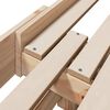 vidaXL Bed Frame with Headboard Brown 80 x 200 cm Engineered Wood