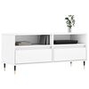 vidaXL TV Cabinet White 100x34.5x44.5 cm Engineered Wood