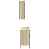 vidaXL 2 Piece Bathroom Furniture Set Sonoma Oak Engineered Wood