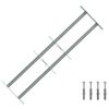 vidaXL Security Grille for Windows with 2 Crossbars 3 pcs 630-1140 mm