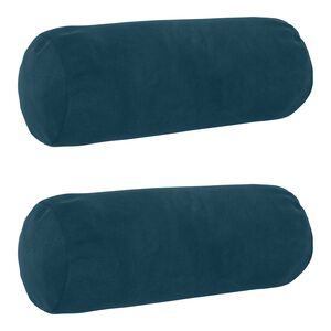 vidaXL Cushion with Pillow HEERLEN 2 pcs Blue Velvet