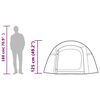 vidaXL Camping Tent Tunnel 3-Person White Blackout Fabric Waterproof