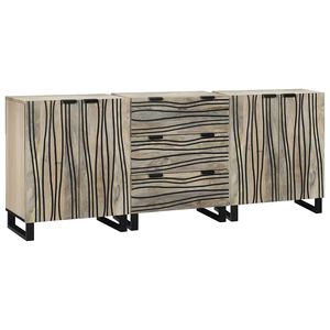 vidaXL Bathroom Furniture Set with Drawer 3 pcs White Engineered Wood