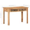 vidaXL Desk 110x50x75 cm Solid Reclaimed Wood