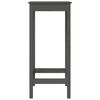 vidaXL 5 Piece Bar Set Grey Solid Wood Pine