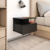 vidaXL Floating Nightstands 2 pcs Black 40x31x27cm Engineered Wood