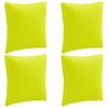 vidaXL 4-Piece Back Cushions PUTTEN 4 pcs 100% Polyester Bright Green