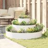 vidaXL Garden Planter White 120 x 120 x 20 cm Cold-rolled Steel