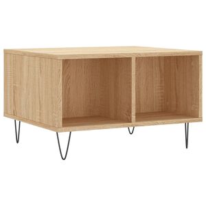 vidaXL Coffee Table Sonoma Oak 60x50x36.5 cm Engineered Wood