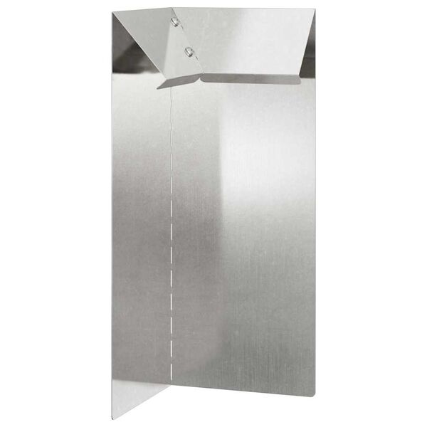 vidaXL Snail Fence Silver 10 x 10 x 25 cm Stainless Steel