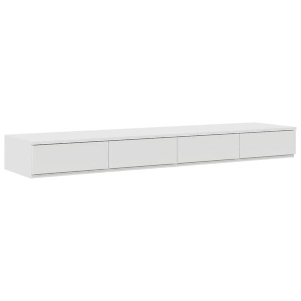 vidaXL Bed Drawers White 160 x 36.5 x 16.5 cm Engineered Wood