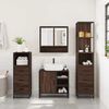 vidaXL 4&nbsp;Piece Bathroom Furniture Set&nbsp;Brown Oak Engineered Wood