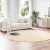 vidaXL Shaggy Rug High Pile NAVARRA Cream 240x240 cm Polyester