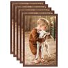 vidaXL Photo Frames Collage 5pcs for Table Brown 21x29.7cm MDF