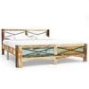 vidaXL Bed Frame without Mattress Solid Reclaimed Wood 140x200 cm