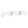 vidaXL TV Cabinet High Gloss White 150x36x30 cm Engineered Wood