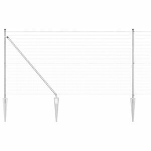 vidaXL Welded Wire Fence with Spikes 10 x 0.8 m (W x H)