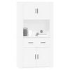 vidaXL Highboard White Engineered Wood