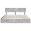 vidaXL Storage Bed Concrete Grey 200 x 200 cm Engineered Wood
