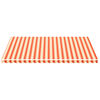 vidaXL Replacement Fabric for Awning Yellow and Orange 5x3.5 m