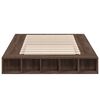 vidaXL Bed Frame without Mattress Brown Oak 135x190 cm Double