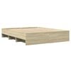 vidaXL Bed Frame without Mattress Sonoma Oak 150x200 cm King Size Engineered Wood