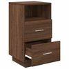 vidaXL Bedside Cabinets 2 pcs with 2 Drawers Brown Oak 36x36x68 cm