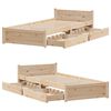 vidaXL Bed Frame without Mattress 90x200 cm Solid Wood Pine