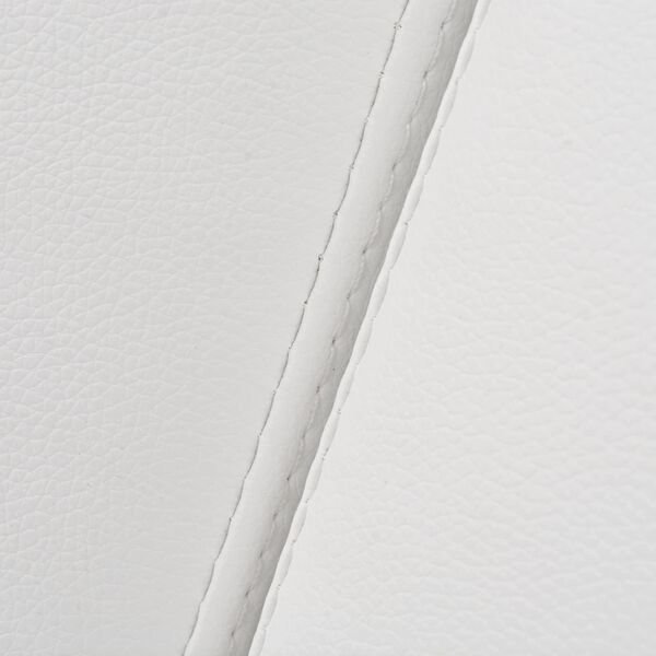 vidaXL Sofa White Fabric