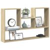 vidaXL Wall Shelf Sonoma Oak 99x15x60 cm Engineered Wood