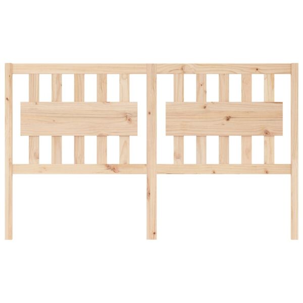 vidaXL Bed Headboard 165.5x4x100 cm Solid Wood Pine