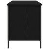 vidaXL TV Cabinet Black Oak 100 x 40 x 50 cm Engineered Wood