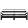 vidaXL Pull-out Day Bed without Mattress Black 2x(80x200)cm