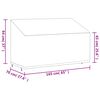 vidaXL 3-Seater Bench Covers 2 pcs 165x70x65/94 cm 420D Oxford Fabric