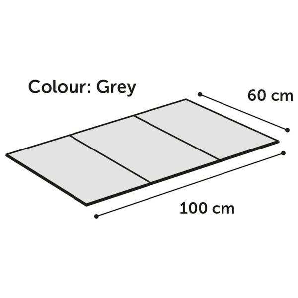 FLAMINGO Cooling Pad Fresk Drop XL 100x60 cm Grey