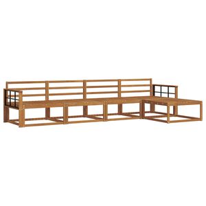 vidaXL Outdoor Sofa Set 5 pcs Natural Solid Acacia Wood