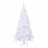 vidaXL Artificial Christmas Tree with Stand White 210 cm PVC and Steel
