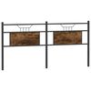 vidaXL Replace Headboard Smoked Oak 180 cm Engineered Wood and Steel