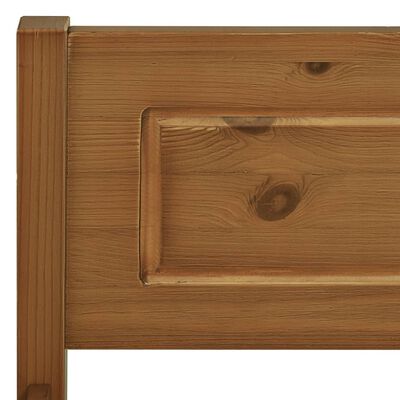 vidaXL Bed Frame Solid Pinewood Honey Brown 100x200 cm