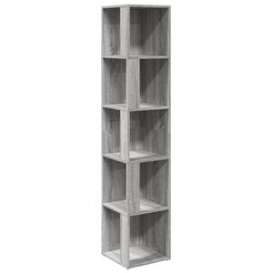 vidaXL Corner Cabinet Grey Sonoma 33x33x164.5 cm Engineered Wood