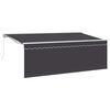 vidaXL Retractable Awning Anthracite 400 x 200 cm